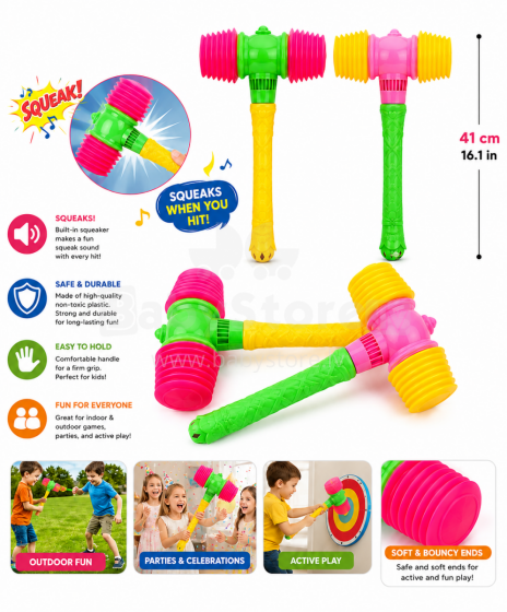 I-Toys Music Amur Art.254785 Musical squeaker toy - hammer