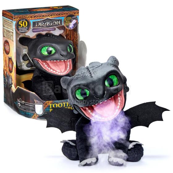HOW TO TRAIN YOUR DRAGON Real FX interactive puppet - Toothless
