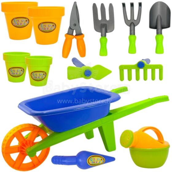 WOOPIE 54160 Wheelbarrow Garden Set for Little Gardener 13pcs