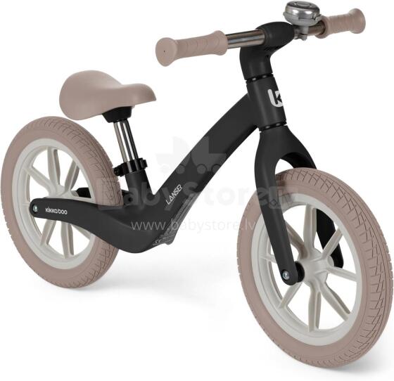 KikkaBoo Lanser Balance Bike Art.255181 Black Children's bicycle - runner with metal frame