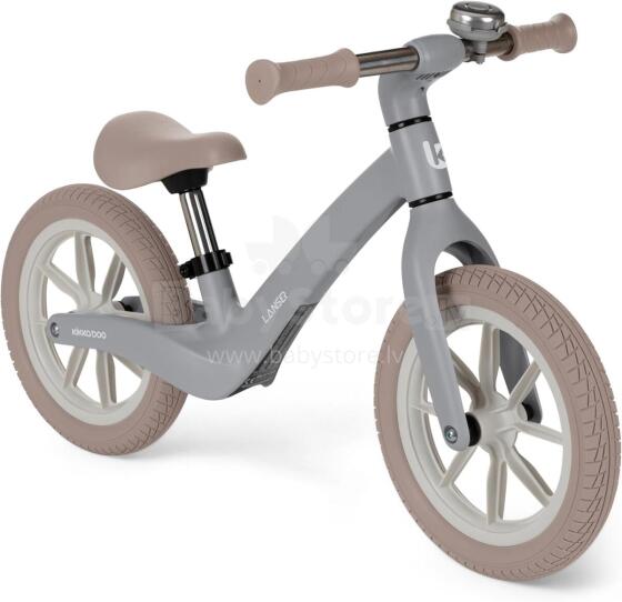 KikkaBoo Lanser Balance Bike Art.255183 Grey Children's bicycle - runner with metal frame