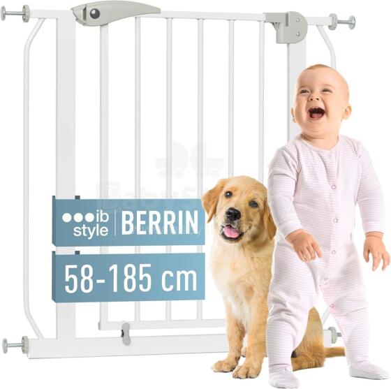 Berrin XS Stair Grid Safety Gate Art.255188 White Security Gate
