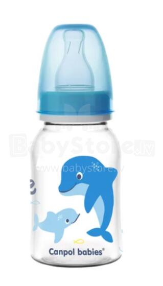 CANPOL 59/300 Narrow Bottle 120ml PP LOVE&SEA Blue