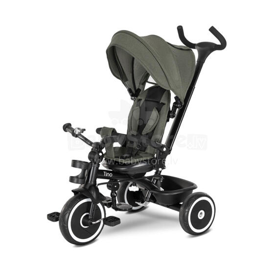Lorelli Tino Art.10050682512 Green Children's tricycle with handlebar and roof