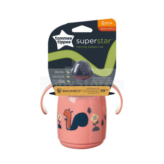 TOMMEE TIPPEE training cup TT 1X SIPPEE, 6M+, 300ml, pink, 448011