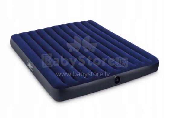Inflatable Double Mattress 203x183 cm Velour INTEX 64755