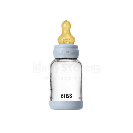 Bibs Round Latex Baby Bottle  Art.255415 Flow Blue Feeding bottle 120ml