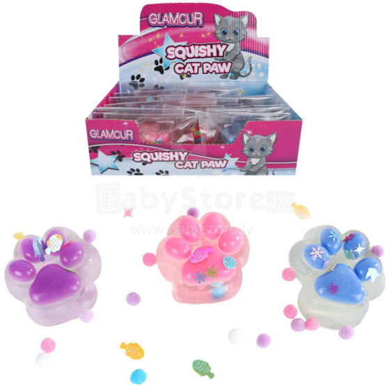 GNIOTEK SQUISHY ŁAPKA PRZEZROCZYSTA