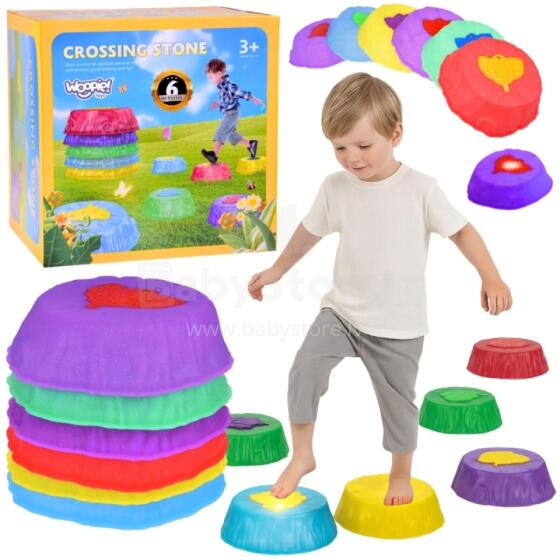 WOOPIE Balancing Stones Glowing Sensory Balance Training 6 pcs