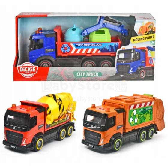 DICKIE CITY TRUCK VOLVO 3 WZORY