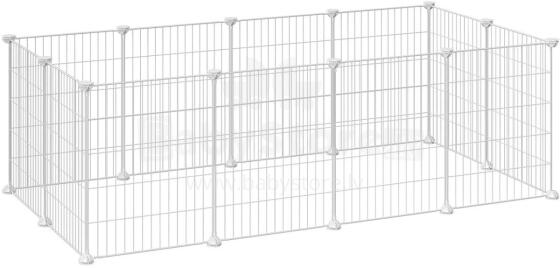 Modular Playpen for Small Animals – Hamster, Guinea Pig, Rodents White
