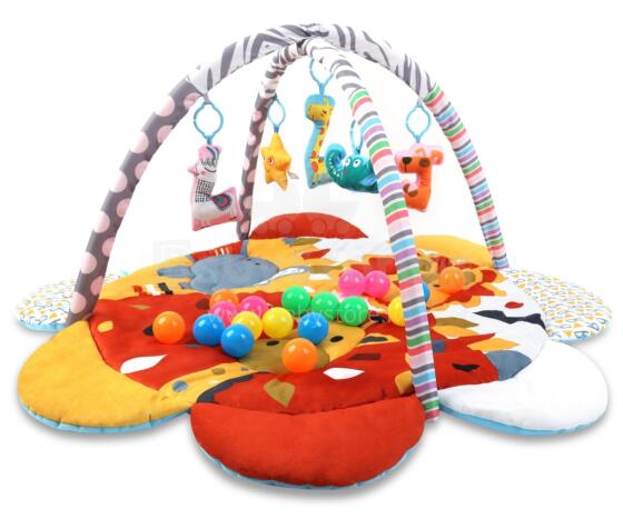 MILLY MALLY 6145 TinyMini JL639-2B Educational Mat 2in1 Safari Flower