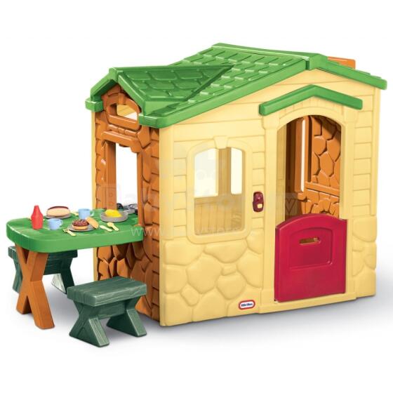 Little Tikes Picnic House with Patio and Magic Doorbell - Natural