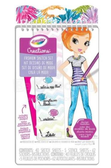 CRAYOLA coloring kit Fashion Sketch, 04-0476