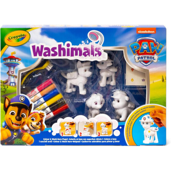 CRAYOLA creative kit Washimals Paw Patrol, 4ct, 74-0290