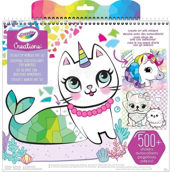 CRAYOLA sticker by number book, 04-6229