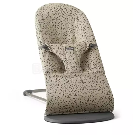 Babybjorn Bliss Bouncer Balance Cotton Art.006038 Beige/Dark Grey Šūpuļkrēsliņš