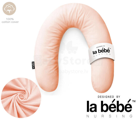 La Bebe™ Rich Maternity Pillow Art.255994 Peach Nursing Pillow 30x104 cm