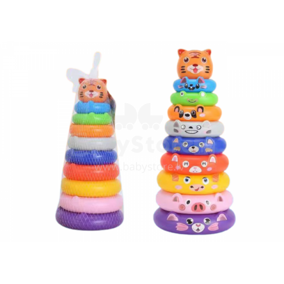 Lean Toys Tiger Art.28093 Developing pyramid