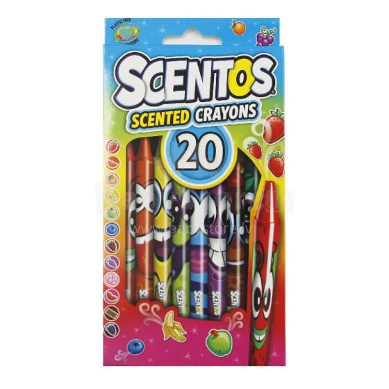 SCENTOS ST 40277 Scented Crayons 20pcs