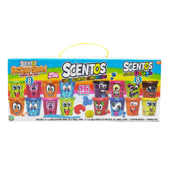 SCENTOS ST 40449 Scented Modeling Masses 16 pcs - Set with Accessories