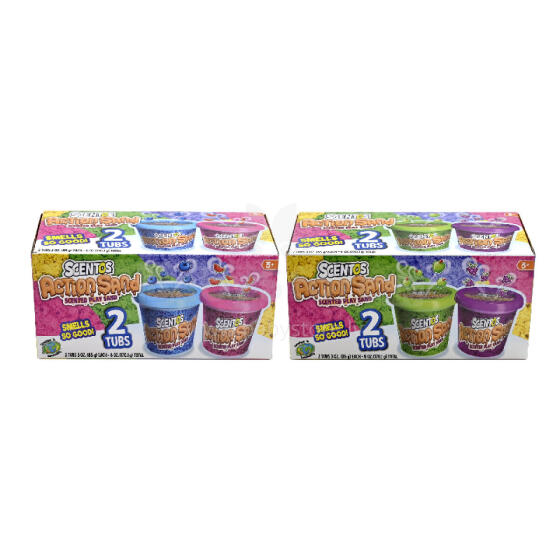 SCENTOS ST 45479 Scented Kinetic Sand 2 pcs mix of colors