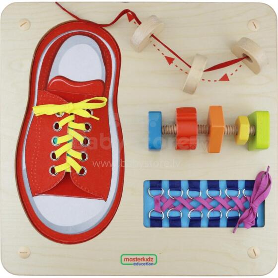 MASTERKIDZ Educational Board - Manual Dexterity Lacing Montessori