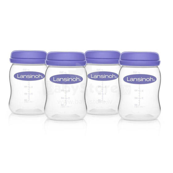 Lansinoh Breastmilk Storage Bottles Art.20417 Milk Storage Bottles 4 pcs