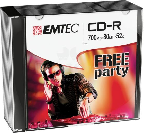 Emtec CD-R 700MB/80MIN 52x Free Party 10 pcs