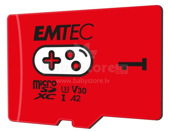 Emtec mSD 1TB UHS-I U3 V30 A2 Gaming Rouge