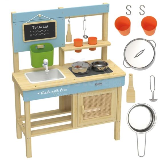 CLASSIC WORLD Wooden Mud Kitchen XXL with Accessories