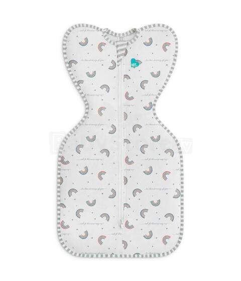 Love To Dream Swaddle Up Bambusa S Art.LTD-L1001324WHTS Rainbow  Cotton swaddle-sleeping bag for comfortable sleep, swaddling S size.