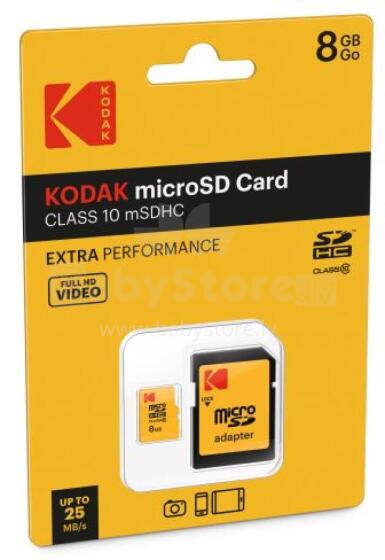 Kodak mSD 8GB Class10 Extra EKMSDM8GHC10CK