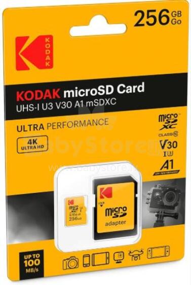 Kodak mSD 256GB UHS-I U3 Ultra EKMSDM256GXC10HPRK
