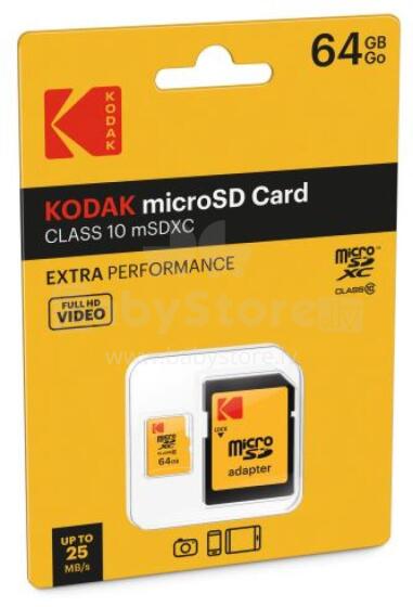 Kodak mSD 64GB Class10 Extra EKMSDM64GXC10CK