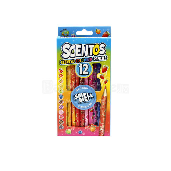 SCENTOS ST 40515 Scented Colored Pencils 12 pcs