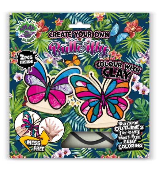 Splat Planet Creative Modeling Clay Set with Wooden Butterflies
