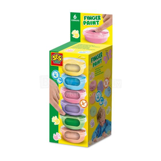 SES Näpuvärvide komplekt, pastelne, 6 värvi