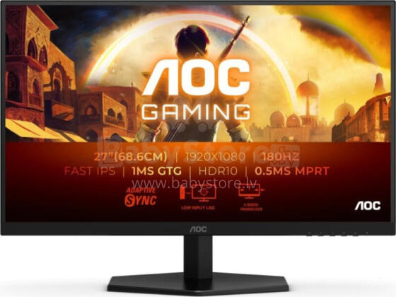 AOC 27G42E - 27" | Ātra IPS | Pilna HD | 0.5ms | 180Hz