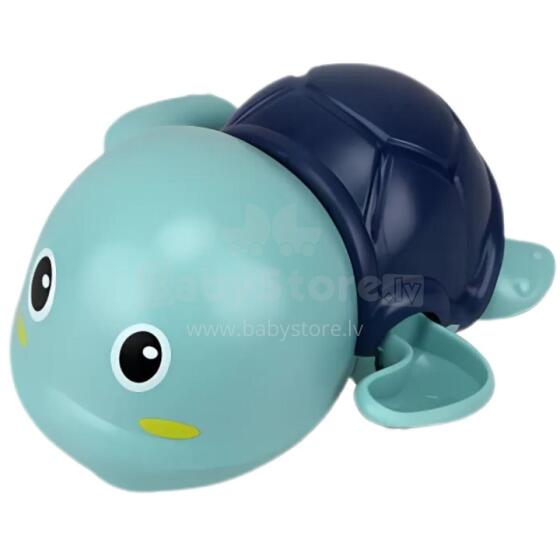 Woopie Floating Wind-Up Turtle Toy for Bathing Blue