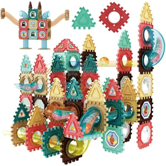 WOOPIE Magnetic Construction Blocks 3D Educational Set Marble Run 128pcs