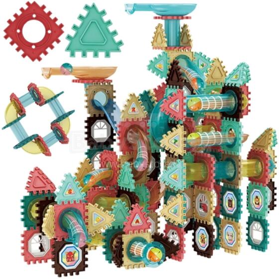 WOOPIE Magnetic Construction Blocks 3D Educational Set Marble Run 228 pcs