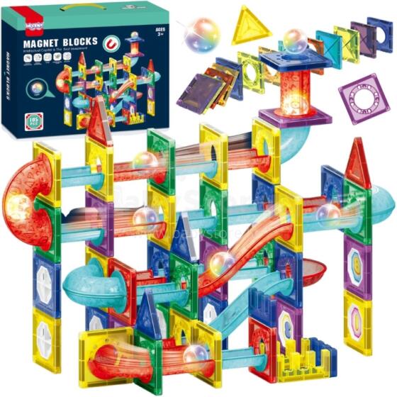 WOOPIE Magnetic Construction Blocks 3D Educational Set Marble Run 105pcs