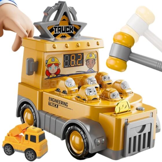 WOOPIE Dexterity Game Hit the Hammer Construction Site with Accessories