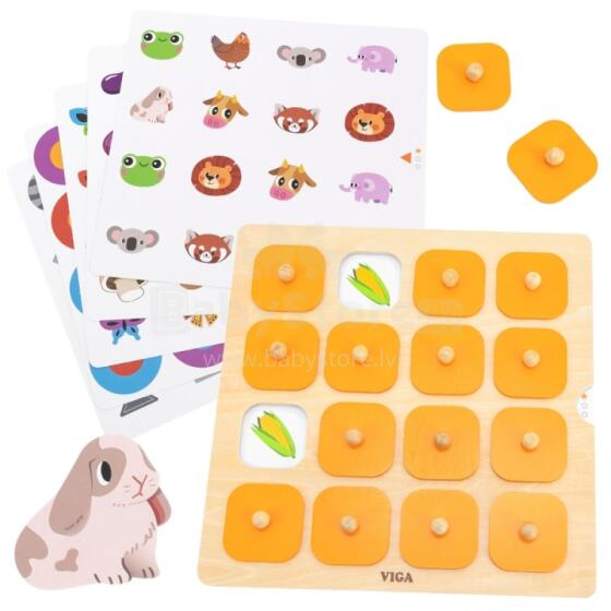 Viga Memory atmiņas spēle Uzmini attēlus 10 kartes Montessori