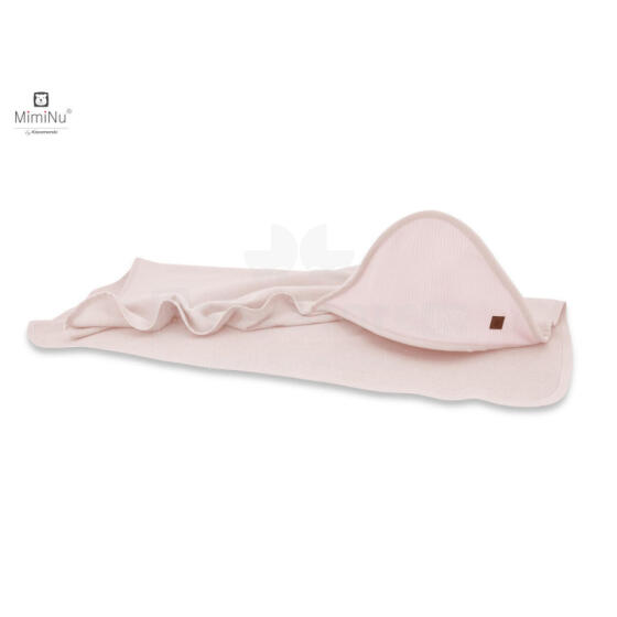 KIECZMERSKI Bathrobe 100x100 MIMINU SOFT + washcloth pink
