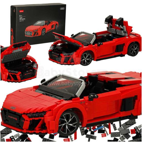 Ikonka Art.KX3549 RC auto 1:14 AUDI R8 Spyder ķieģeļi