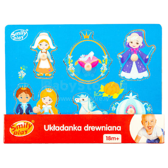 SMILY PLAY SPW83808 Wooden Puzzle Cinderella
