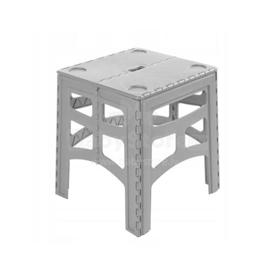 Folding outdoor table M with load capacity up to 80kg Timo 46.5x44.5x55cm gray