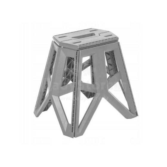 Folding outdoor chair with load capacity up to 120kg Tom 29x20x39cm gray